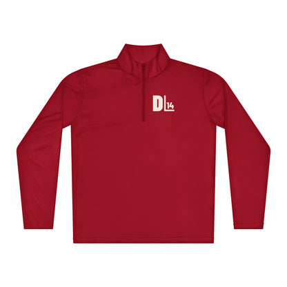 Monogram Performance Quarter-Zip: True Red: front