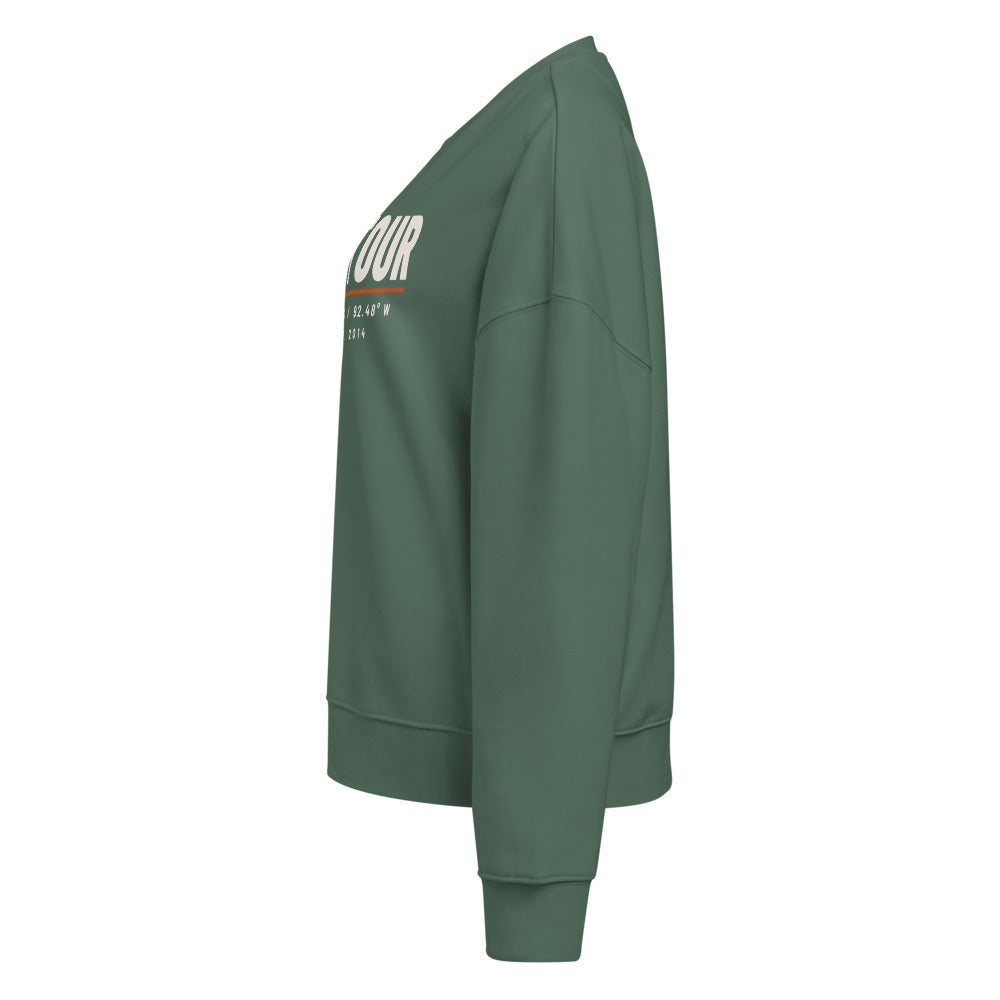 Coordinates Women’s Crewneck: Green Bay: left side